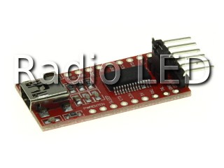 Перетворювач USB-TTL на FT232RL, роз'єм miniUSB Модуль