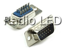 Роз'єм D-Sub 15pin(вузький) HDB15M(тато)