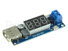 Перетворювач DC-DC знижувальний HW-318 з вольтметром (LED-індикатор 0.36") Модуль