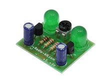 Світловий ефект мультивібратор-мигалка, 2 зелені світлодіоди K122G Набір