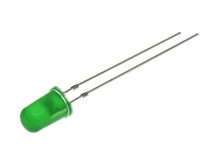 Светодиод  5мм зеленый(желто-зеленый) диффузный 1.8-2.0V (pin L=17mm)