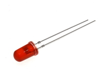 Светодиод  5мм красный диффузный (pin L=17mm)