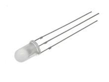 Светодиод  5мм  красный+зеленый матовый 3pin общий анод (+) (pin L=27mm)