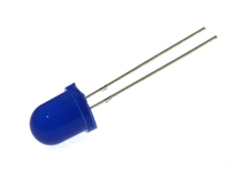 Светодиод  8мм синий диффузный (pin L=27mm)