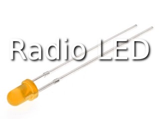 Светодиод  3мм оранжевый диффузный   20 мКд FYL-3014ED-E
