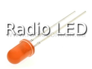 Світлодіод 5мм помаранчевий дифузний 30мКд 5013ED-E