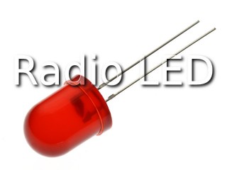 Світлодіод 10мм червоний дифузний 120мКд 10003SRD = 10AR4SD