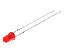 Світлодіод 3мм червоний дифузний (pin L=17mm)