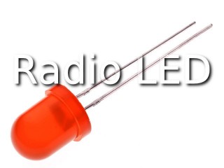 Светодиод  8мм красный диффузный   30мКд FYL-8003HD