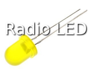 Светодиод  8мм желтый диффузный    30мКд 8003YD