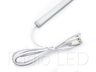 Светильник накладной  5VDC 120LED/m 0.5m белый холодный + шнур USB CW120-0.5U