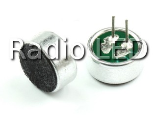 Микрофон электретный 9.7mm x 4.5mm с ножками KPCM-28BP