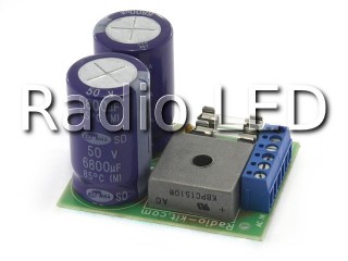 Радиоконструктор PCB115 (однофазный двухполярный мостовой выпрямитель)