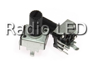 Резистор переменный пластмассовый R0902N    500 Ом 3pin вертикальный