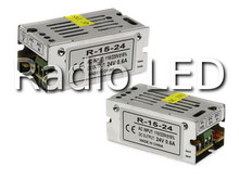 Блок живлення 24V 15W 0.6A у металевому IP20 корпусі R15-24