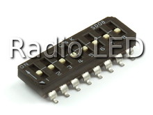 DIP перемикач 8 позицій smd
