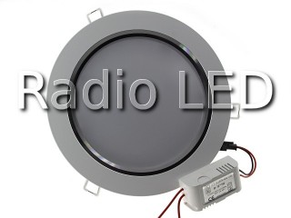 Светильник светодиодный встраиваемый 12W CEB12NW круглый Ф180мм белый корпус, белый свет
