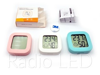 Индикатор температуры и влажности цифровой Модуль ЖКИ  розовый TH-007