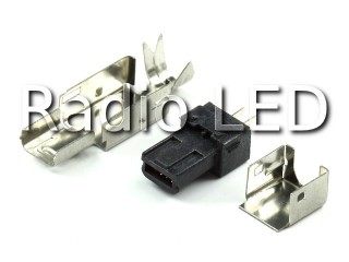 Разъем USB-mini штекер 4pin, на кабель MN4P-M3(комплект 3 детали)