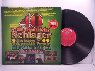 Various – 40 Volkstumliche Schlager 2LP 12"